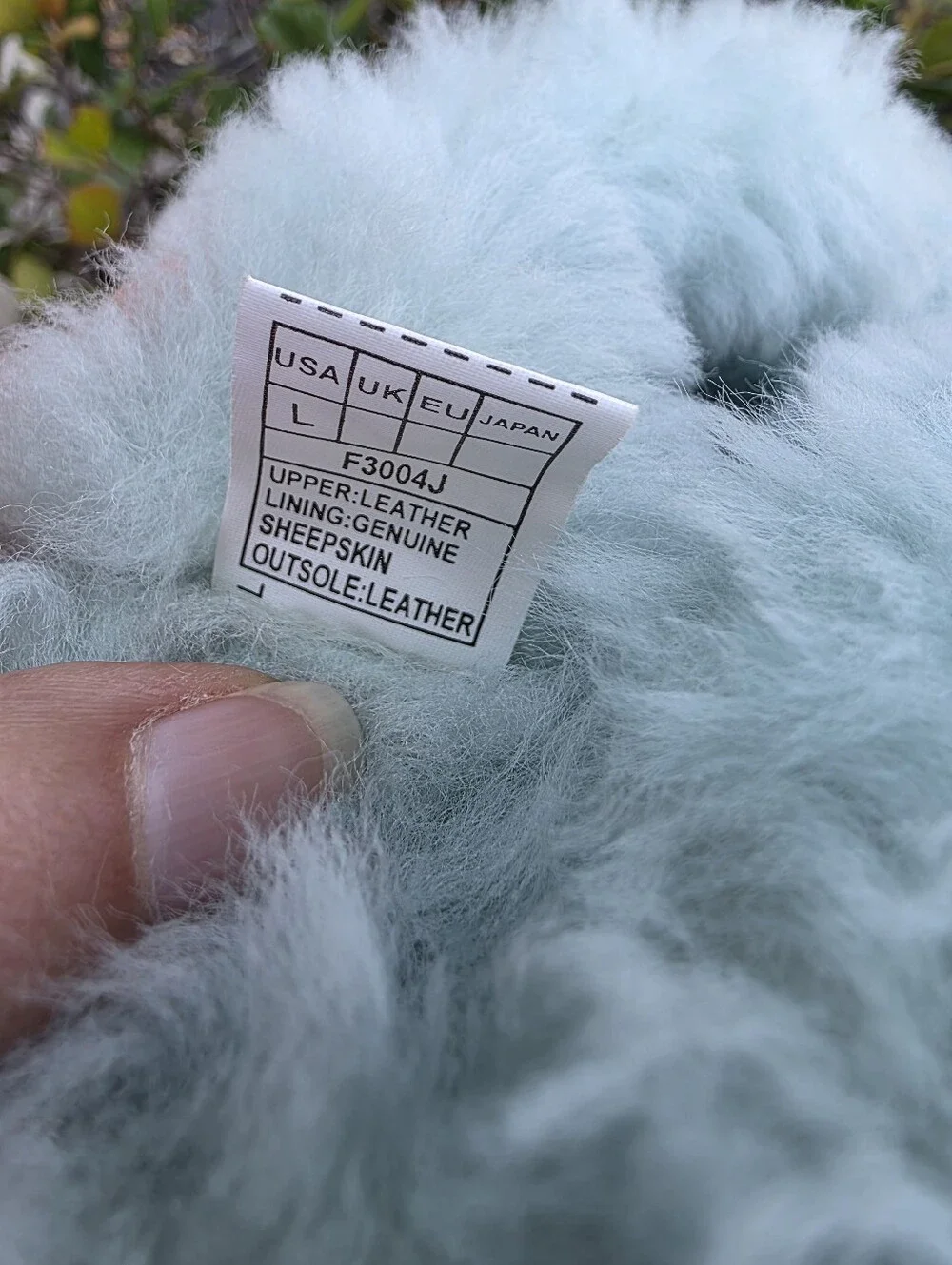 UGG Kids Mint Green Shearling Booties